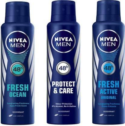 NIVEA-pack of 3- deodrant fresh protect Deodorant Spray – For Men and Women NIVEA-pack of 3- deodrant fresh protect Deodorant Spray – For Men and Women