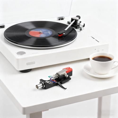 Cápsula fonocaptora MM de imán móvil con seguimiento regulable de 1.5-2g y conectores dorados para vinilos 8