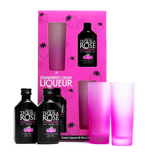 Tequila Rose Gift Set Strawberry Cream 2 x 5 cl 2 Shot Glasses