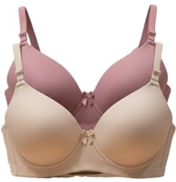shaira fashion Women's Nylon Lycra Padded Underwired Regular T-Shirt Bra | Full Coverage Everyday Casual & Comfort Innerwear (Pack of 2)-picture-26