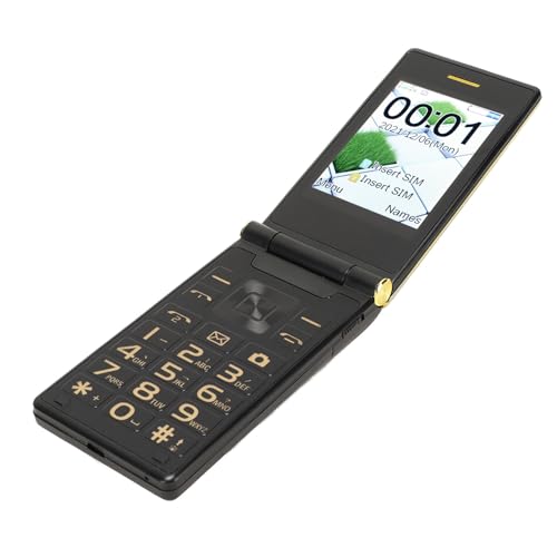Dual SIM Flip-telefon med Högtalare och LED-ficklampa