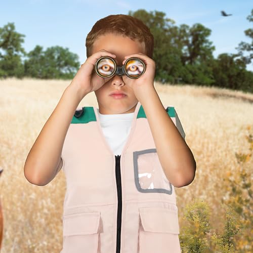 Boy Girl Explorer Cosplay Vest for Outdoor Adventures Multiple Pockets for Camping and Role Play Activities2