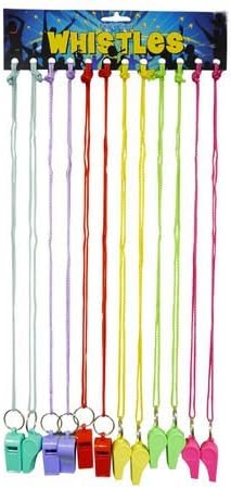 I Love Boutique AK21 COLOURED WHISTLE FOR PARTY SPORT FESTIVAL RAVE NEON: Blue