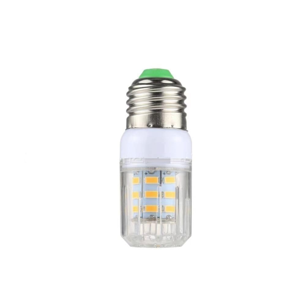 RZL Lighting, Lote de 20 bombillas LED tipo mazorca pequeñas E27/E14 de 12 V y 24 V, 27 bombillas LED tipo mazorca de alto brillo 5730SMD(ACDC12-24V warm white,E14)