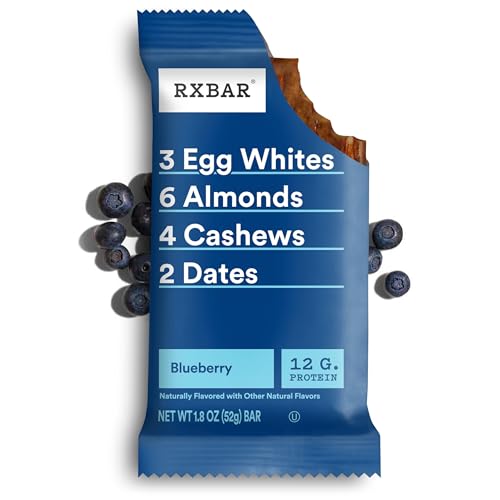 RXBAR Protein Bars, 12g Protein, Gluten Free Snacks, Blueberry, 18.3oz Box (10 Bars) - image 7