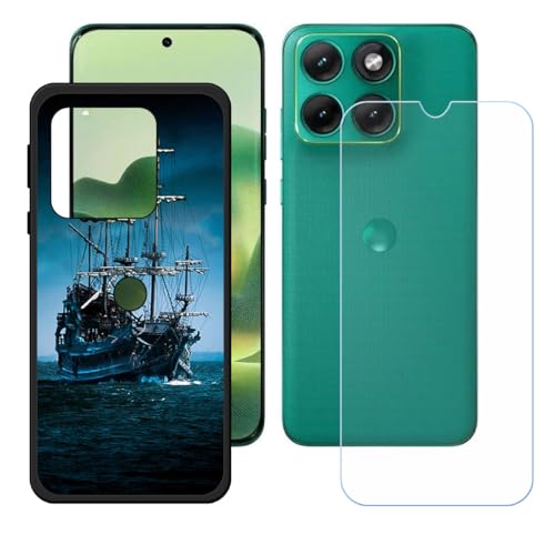 BMPNLSZ �K�p Motorola Edge 70 Fusion�p+HD�����K���X�ɓK�����ėpTPU�P�[�X�A�V���J�Q���P�[�X�o���p�[�ی�o�b�N�P�[�X-Motorola Edge 70 Fusion�p�ɓK����9�d�x�X�N���C�u�h�~�X�N���[���v���e�N�^(6,