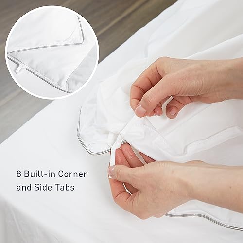 sunflower Down Alternative Oversized King Size Lightweight 100% Cotton Shell Bedding Comforter Blanket for Hot Sleepers 98"x116" with Corner Tabs Soft Breathable Machine Washable
