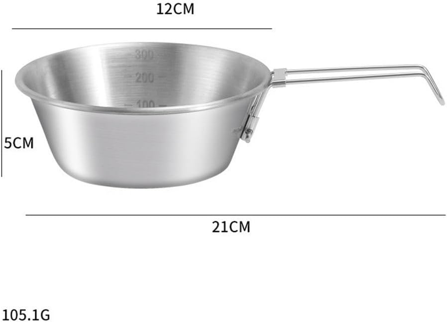 Camp Bowls Stainless Steel Sierra Bowl Outdoor Hiking Camping Picnic Sierra Bowl(12cm)