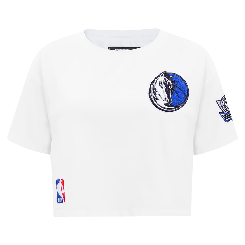 Womens NBA Classic Chenille Cotton Short Sleeve Boxy Tee — image 1
