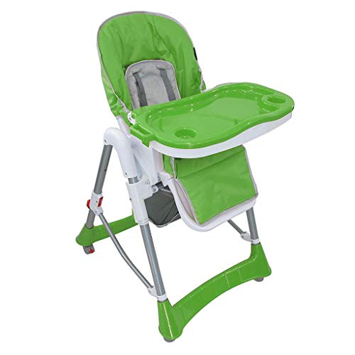 Todeco - Babystoel, baby-klapstoel - geleverde afmetingen: 105 x 75 x 60 cm - Materiaal: PP - Groen