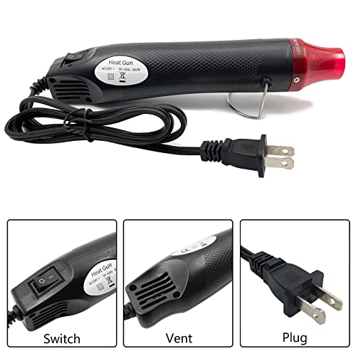 image for QYQRQF Heat Gun, Mini Hot Air Gun for DIY Crafts Portable Heat Air Gun