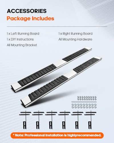 Barras laterales running boards 6" para Dodge Ram 1500 miniatura 6