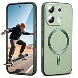 BEEJTUNY Custodia Per Xiaomi Redmi Note 13 4G, Cover Con Anello Metallico Integrato Compatibile Con Accessori Magnetici, Supporta Ricarica Wireless.Verde