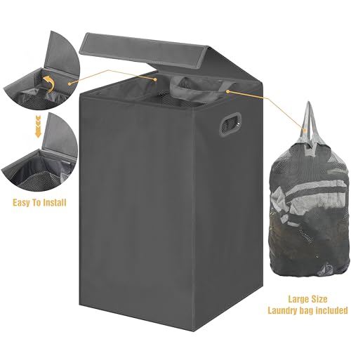 Simple Houseware Foldable Laundry Hamper thumbnail 3