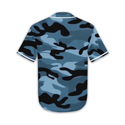 Slvriog Camiseta infantil de beisebol com botões para meninos e meninas, camisetas esportivas simple