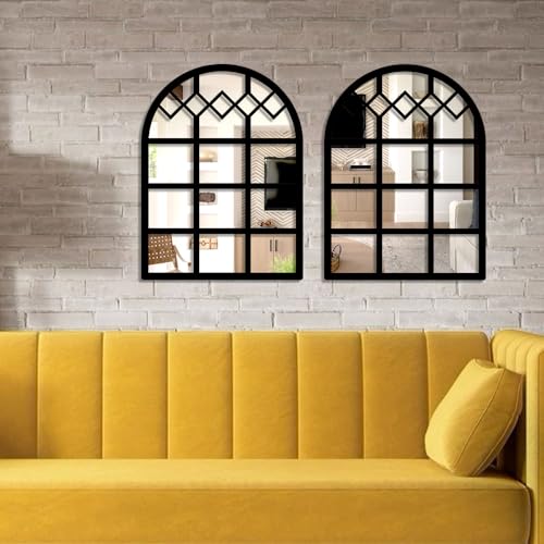 Image of Sehaz Artworks Home Decoration Items for Living Room | Jharokha Wall Decor Item for Living Room | Wall Hanging Decoration | Wall Decor Items for Bedroom | Decorative Mirror for Wall Decorations