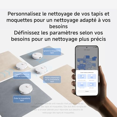 XIAOMI H40 Aspirateur Robot avec Station de Vidage Automatique, 10000 Pa