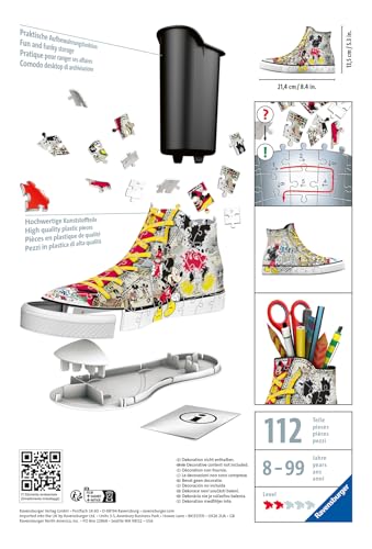 Puzzle 3D 108 pièces : Sneaker Mickey Mouse Ravensburger France - vue 2