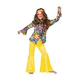 Funny Fashion Peace Girl - Shirt Top Only Child Large 12-14 Multi