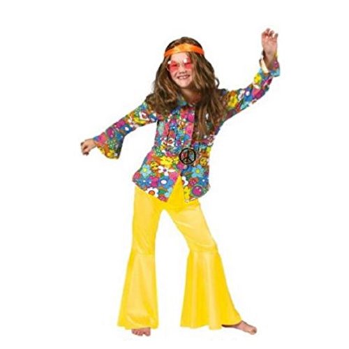 Funny Fashion Peace Girl - Shirt Top Only Child Large 12-14 Multi