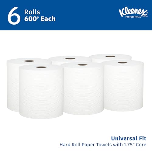 Kleenex Professional Universal Hard Roll Paper Towels, Bulk (50606), Hardwound 1.75