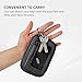 Didida The Iris Wallet Zip Card Case with ID Window Purses for Women Coin Purse with Zipper Mini Portable Keychain Wallet, Black