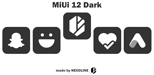 MiUi 12 Dark - Icon Pack