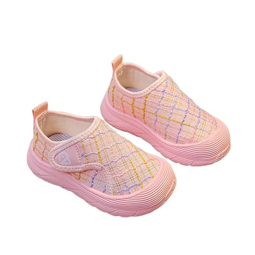 Girls Sneakers - Indoor Shoes Soft Soled Girls' Canvas Shoes Baby Cloth Footwear for Kids Comfortable Children's