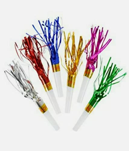 24 Fringe Blow Out Noisemakers New Years Party Favors Birthday School Events DJ Fun