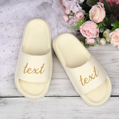 Bnesi Personalized Foam Slipper Custom Home Shoes Customized Party Slides Personalized Sandals for Wedding Beach Spa3