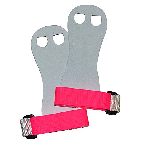 Epic MMA Gear Beginner Soft Hook and Loop Gymnastics Grips (Pink Strap, Small)
