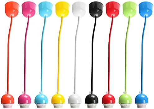 HaiMa HaiMa E27 E26 Es Base Home Plafondlamp, silicone, kleurrijk, hanglamp, geel photo 3