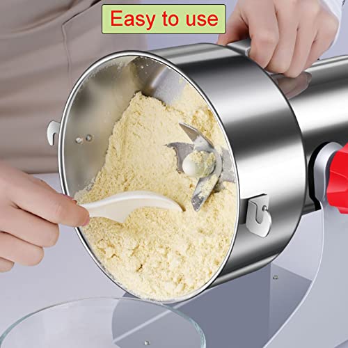 RESHY Electric Grain Mill Spice Herb Grinder Handheld Adjustable time High Speed Pulverizer powder machine For Spice herbs grains coffee rice corn sesame soybean (700g Swing Type)