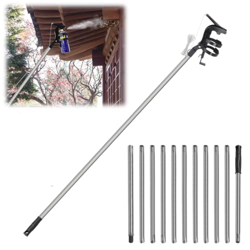 Adaptateur d'extension de bombe aérosol 2.0, support de bombe aérosol réglable, poignée de fenêtre, support de bombe de pulvérisation, pour spray guêpes, mousse à guêpes, nettoyage des fenêtres (G)