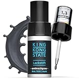 King Kong State Stylo de retouche RAL7016 MAT   Peinture en 1 couche anthracite gris pour la réparation des éclats et des rayures à l'extérieur et sur la voiture (MAT)