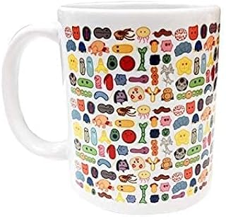 GIANTmicrobes Microbes Art Mug - 11 OZ Colorful Coffee Mug, Unique Gift for Scientists, Students, Nurses, Doctors, Educators and Anyone with Healthy Sense of Humor