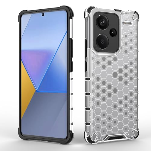 Image of Glasgow Back Case Cover Compatible with [ Mi Redmi Note 13 Pro Plus 5G ] (Stylish Design) - Transparent