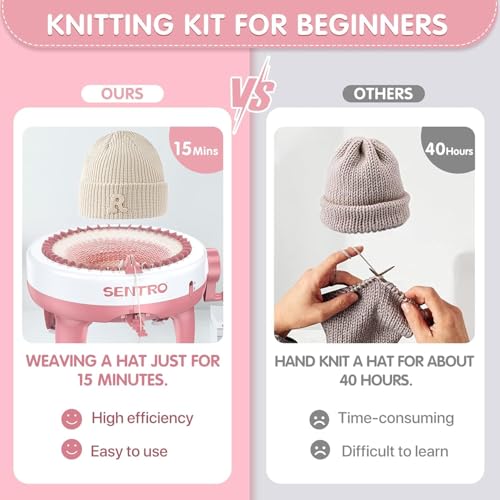 Flyouth FY-BZJ [2024 Upgraded] Sentro Knitting Machine 40 Needles, Perfect Knitting & Crochet Kit For Beginners, Smart Knitting Loom Supplies thumb #1