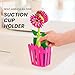 Vigar Flower Power 3-in-1 Kitchen Sink Caddy Set, Flower-Shaped Dish Brush, Sponge, Fence-shaped Holder and Suction Cup, Ideal Sink Organizer, Pink