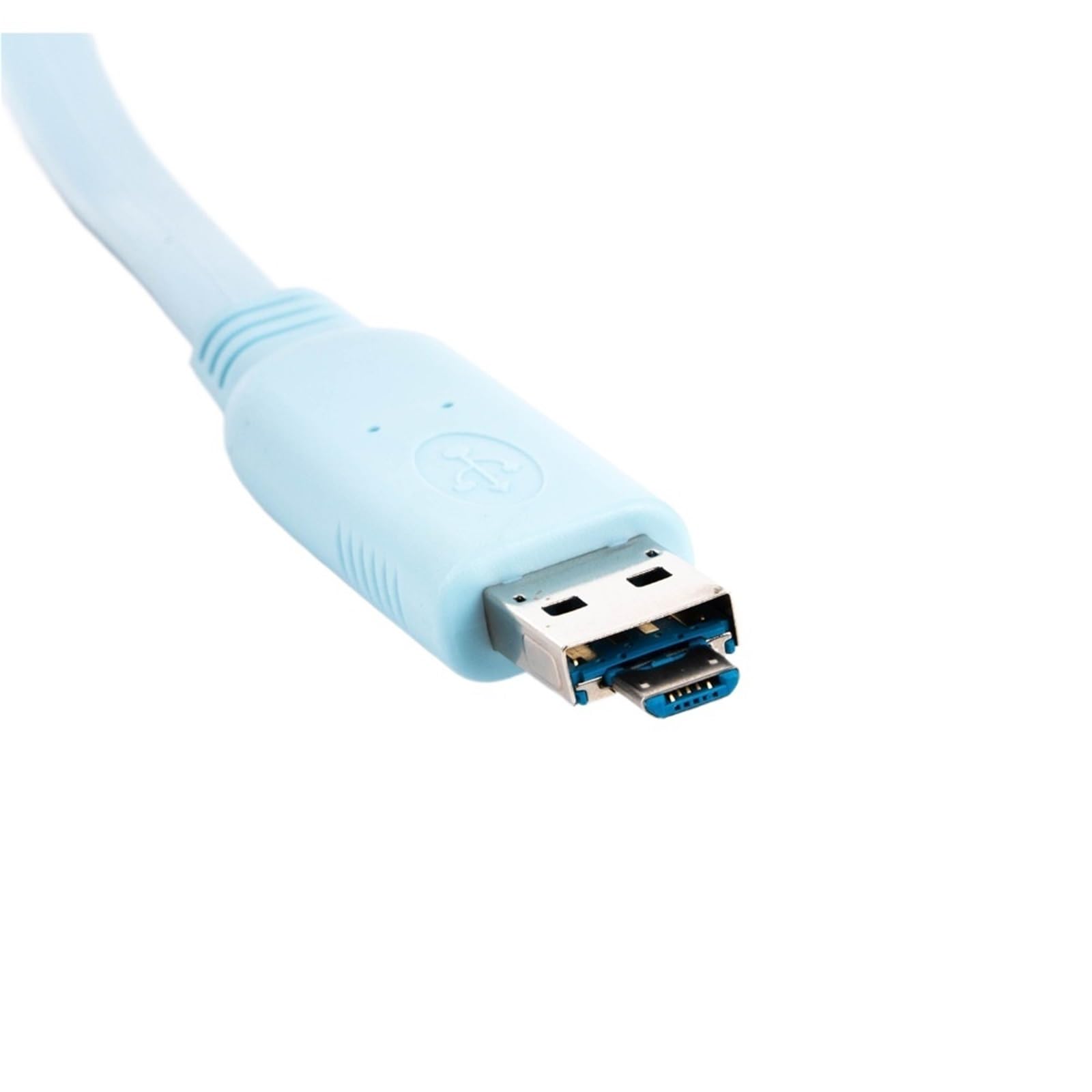 Cable adaptador conversor serial 2 en 1 USB/Micro USB a RJ45 RS232 for dispositivo enrutador de consola a su computadora