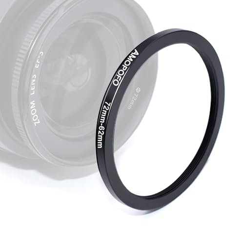 Image of 72mm to 62mm Camera Filter Ring /72mm to 62mm Step-Down Ring Filter Adapter for 62 mm UV,ND,CPL,Metal Step-Down Ring