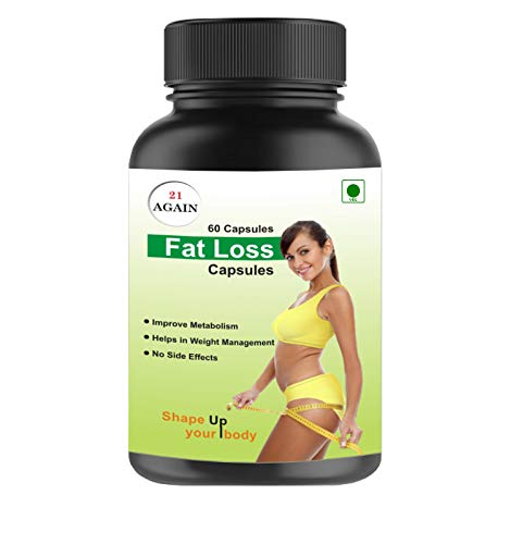 21 Again Fat Loss Capsule Pills Weight Management Products For Women And Men | Natural Metabolism Booster Fat Burner | Medically Proven Herbal Weight Loss Supplements | No Side Effect (Pack Of 1) 21 Again Fat Loss Capsule Pills Weight Management Products For Women And Men | Natural Metabolism Booster Fat Burner | Medically Proven Herbal Weight Loss Supplements | No Side Effect (Pack Of 1)