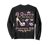 January Birthday Queens Purple High Heels