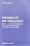 fichte weiß holz  Personalität und Wirklichkeit: Nachidealistische Schellingrezeption bei Immanuel Hermann Fichte und Christian Weisse (Epistemata - Würzburger wissenschaftliche Schriften. Reihe Philosophie)