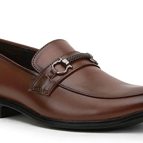 Image of Lambard Belly Shoes for Men | Stylish Leather Loafers for Men | Versatile Slip On Formal Shoes for Men | Men's Footwear for All Occasions | Durable Shoe with High Grip Soft Sole.