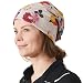 Produktbild CHARM Sommer Dünn Mütze Herren Damen - Slouch Beanie Hut Bio Baumwolle Surfer Strand Blume Grau