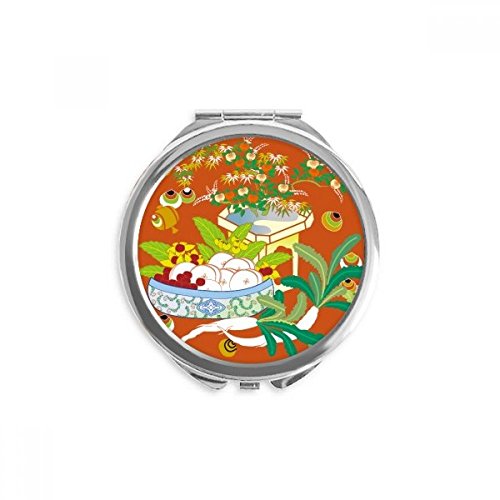 Miroir rond de poche à offrir idée cadeau anniversaire femme élégante