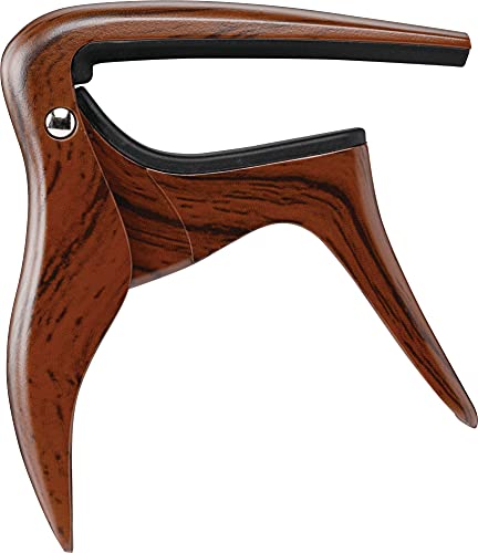 Gitar Capo, Akustik ve Elektro Gitarlar için, Tek Elle Kullanım, Ahşap Etkisi