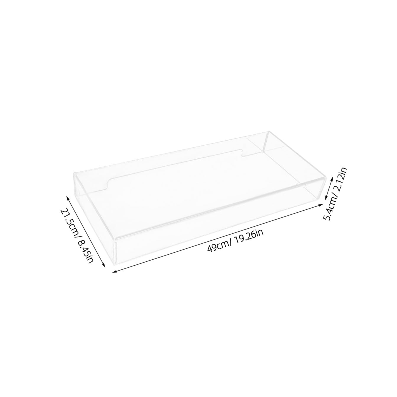 Vaguelly Copritastiera Rigido in Acrilico Trasparente Resistente All’Acqua e Anti Polvere Copertura Tastiera PC Fisso per Ufficio e Casa