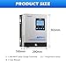 Ampinvt 80 Amp MPPT Solar Charge Controller 48V 36V 24V 12V Auto, 80A Solar Panel Regulator Max Input Power 1100W-4500W, for AGM Sealed Gel Flooded Lithium Battery